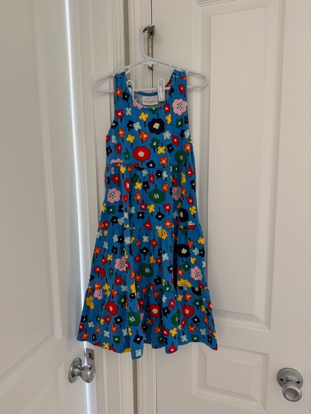 Hanna Andersson Floral Tiered Cotton Dress • SZ 8